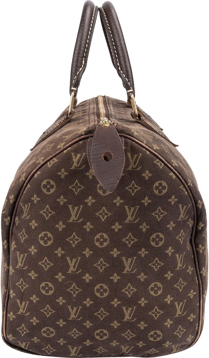 Louis Vuitton Monogram Mini Lin Canvas Speedy 30 Handbag