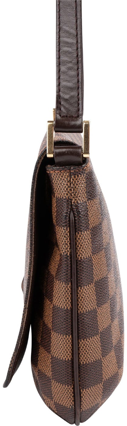 Louis Vuitton Monogram Damier Ebene Canvas Musette Tango Crossbody Bag