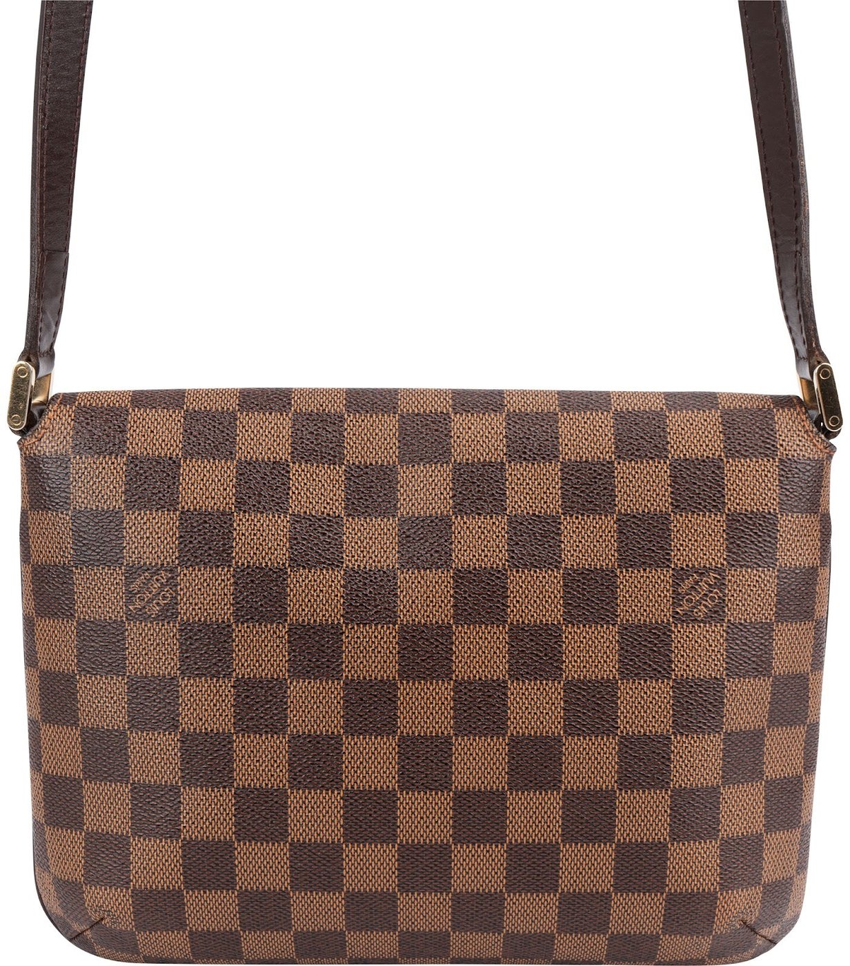 Louis Vuitton Monogram Damier Ebene Canvas Musette Tango Crossbody Bag