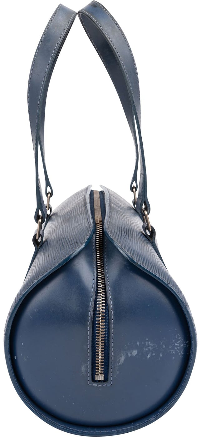Louis Vuitton Blue Epi Leather Soufflot Handbag