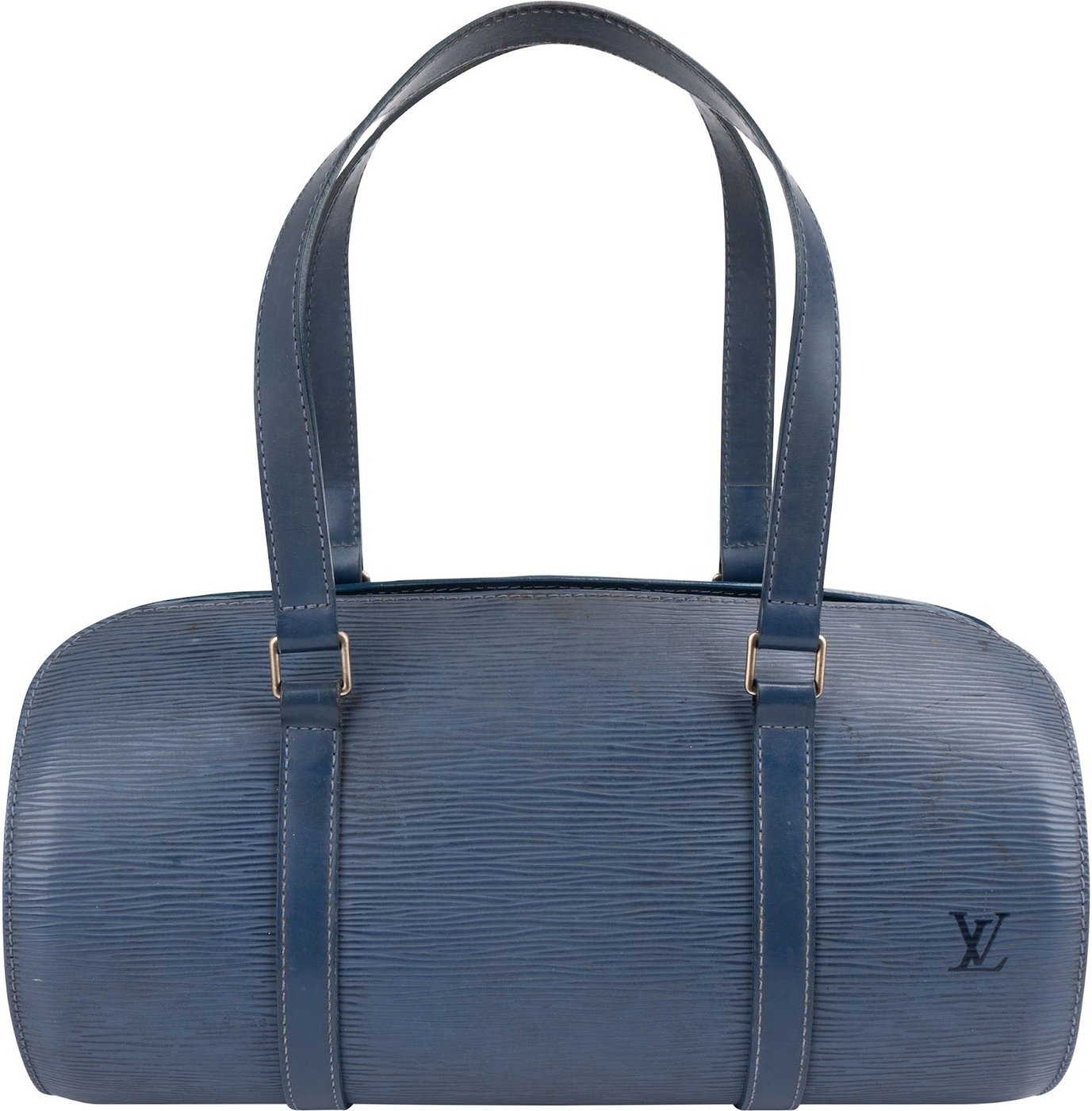 Louis Vuitton Blue Epi Leather Soufflot Handbag