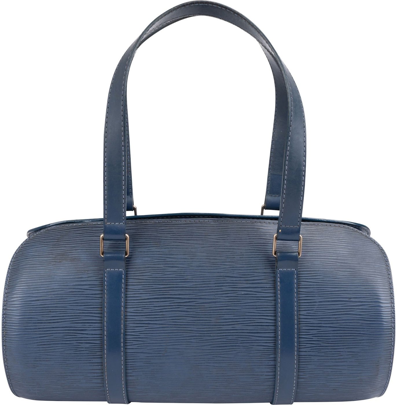 Louis Vuitton Blue Epi Leather Soufflot Handbag