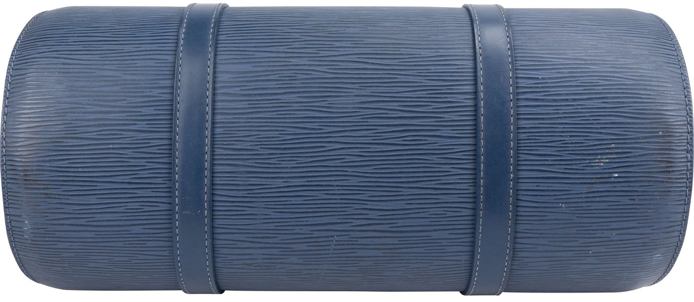 Louis Vuitton Blue Epi Leather Soufflot Handbag