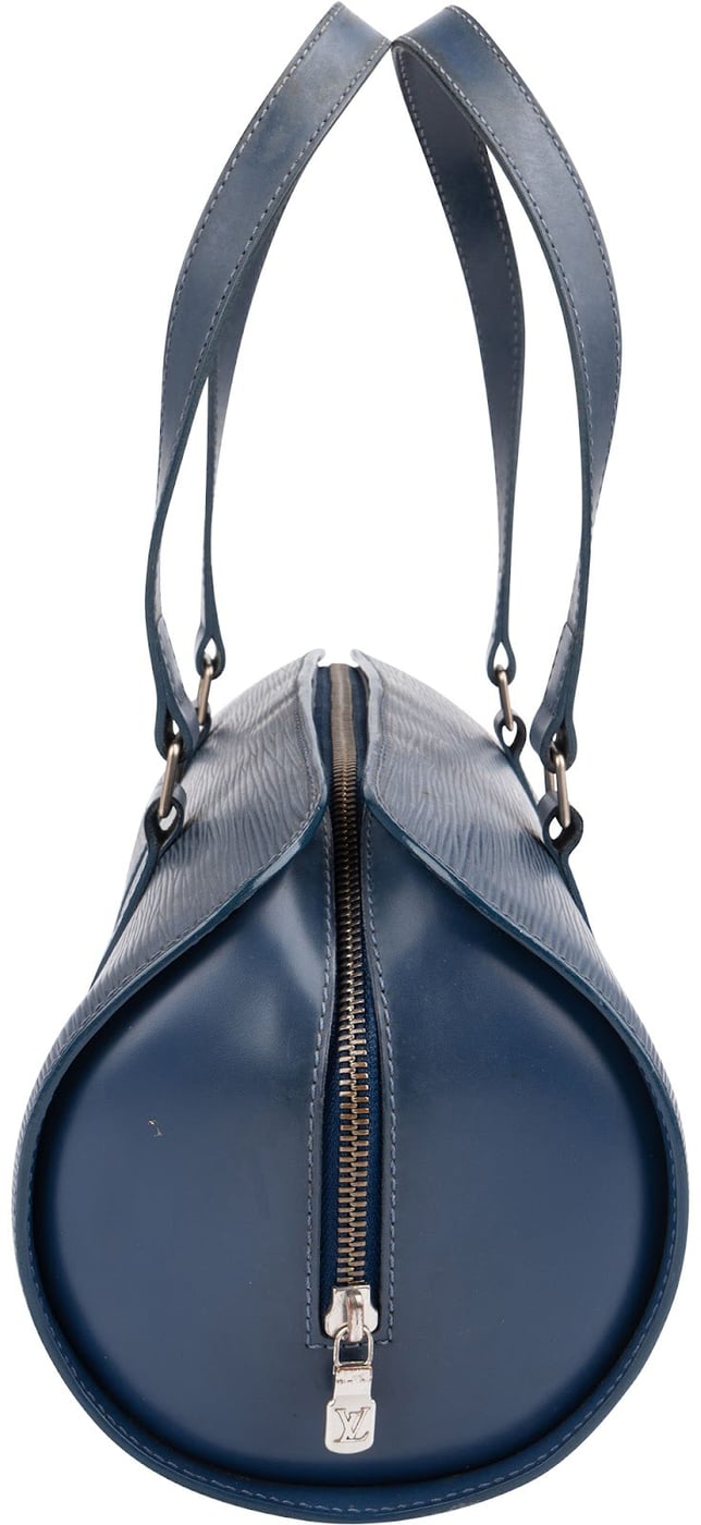 Louis Vuitton Blue Epi Leather Soufflot Handbag