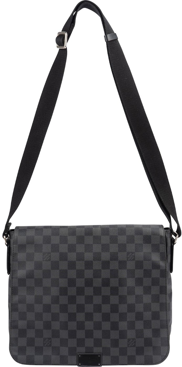 Louis Vuitton Monogram Damier Graphite Canvas District MM Messenger Crossbody Bag