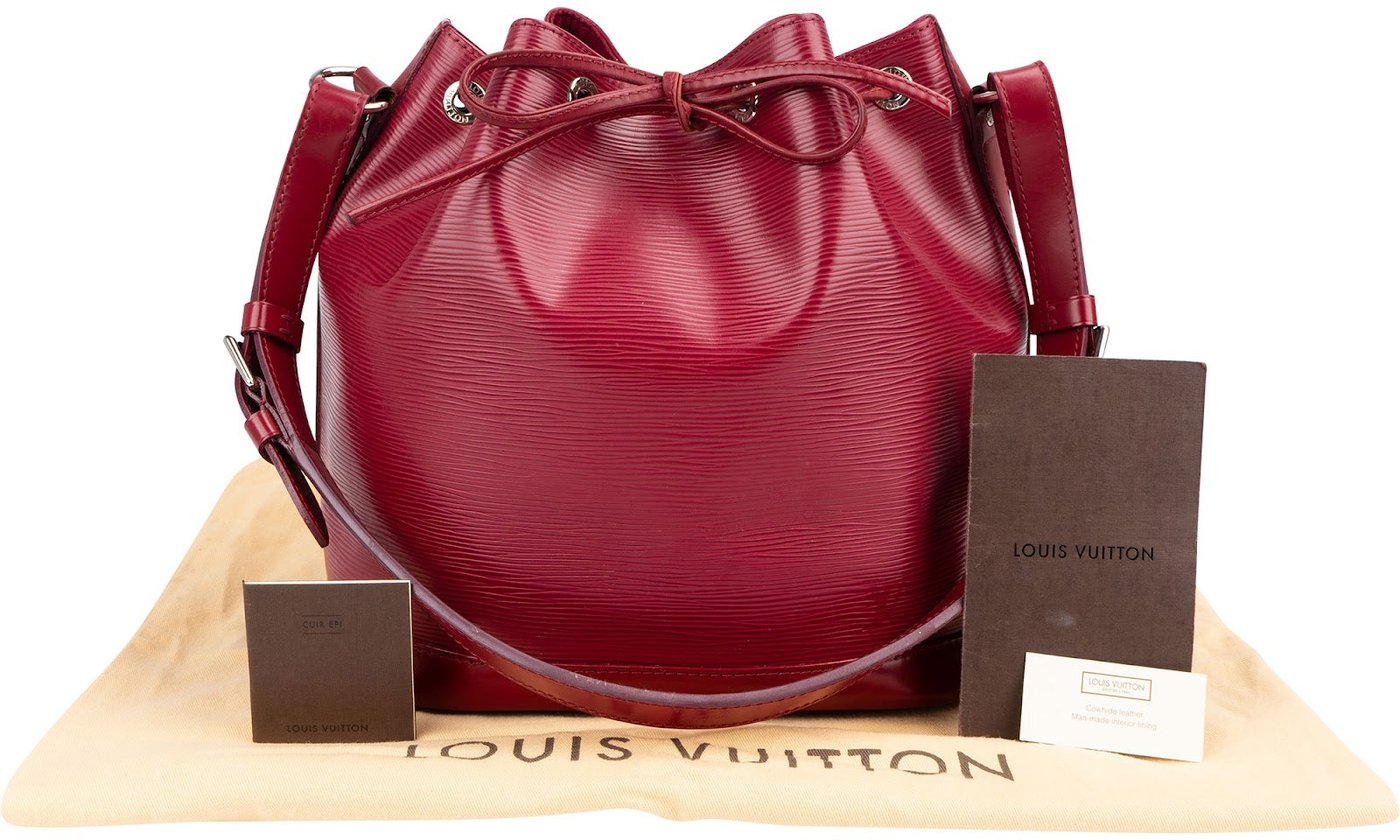 Louis Vuitton Fuchsia Epi Leather NM Sac Noe Petit Shoulder Bag