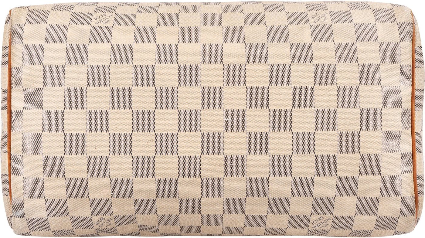 Louis Vuitton Monogram Damier Azur Canvas Speedy 30 Handbag