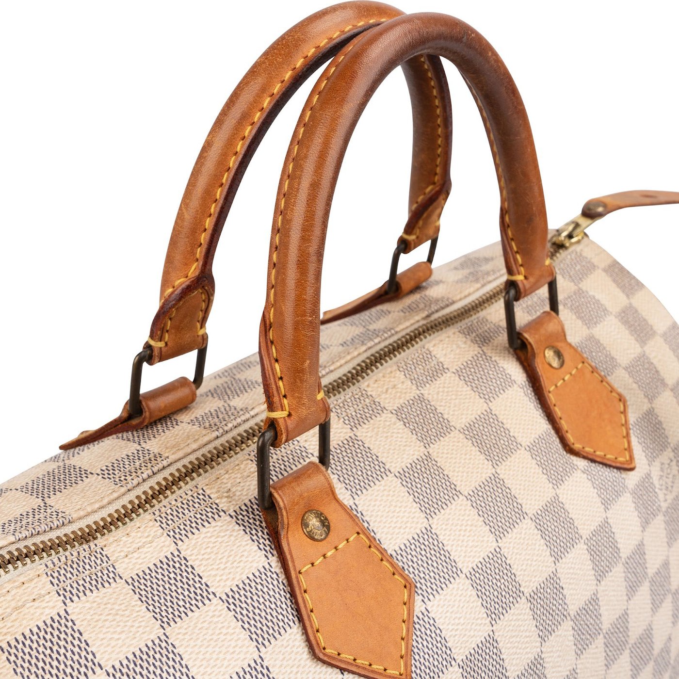 Louis Vuitton Monogram Damier Azur Canvas Speedy 30 Handbag