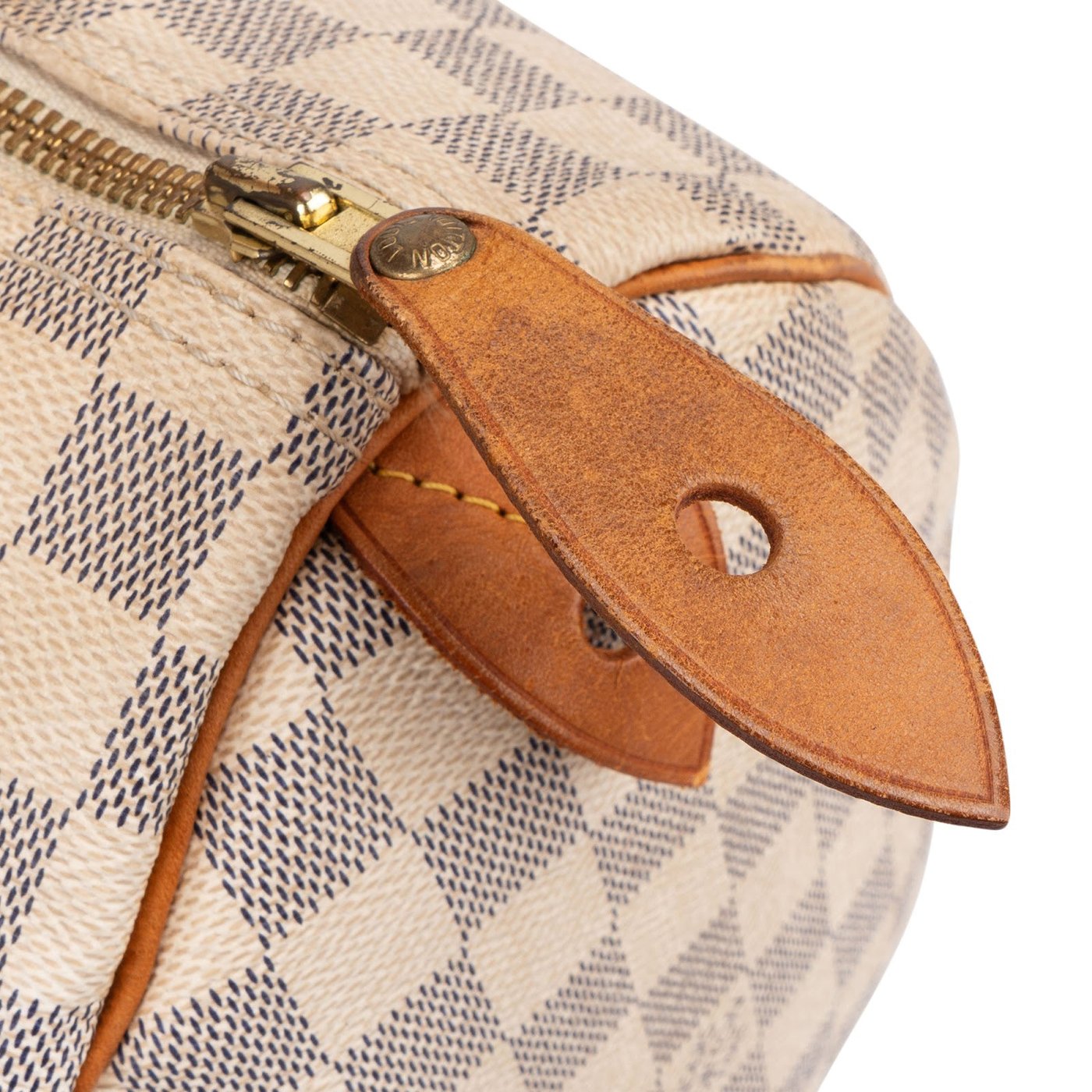 Louis Vuitton Monogram Damier Azur Canvas Speedy 30 Handbag