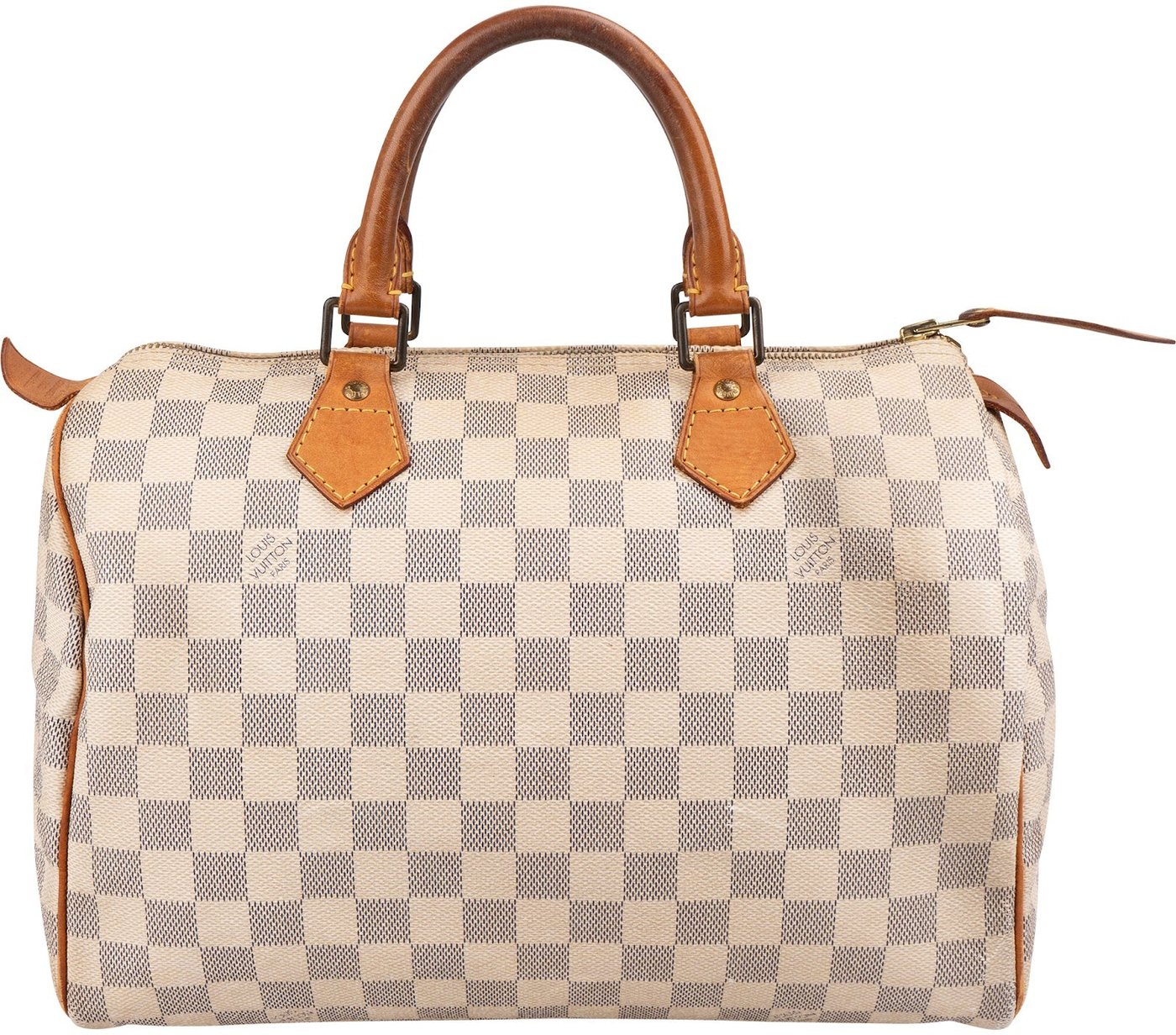 Louis Vuitton Monogram Damier Azur Canvas Speedy 30 Handbag
