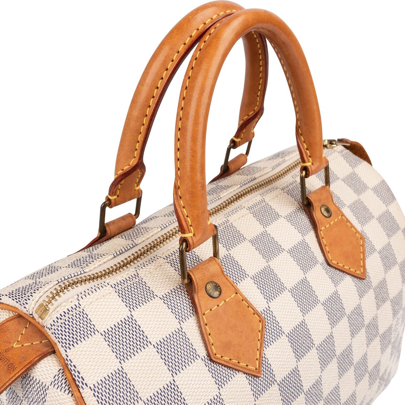 Louis Vuitton Monogram Damier Azur Canvas Speedy 25 Handbag