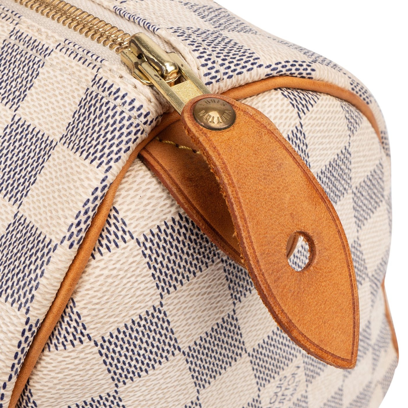Louis Vuitton Monogram Damier Azur Canvas Speedy 25 Handbag