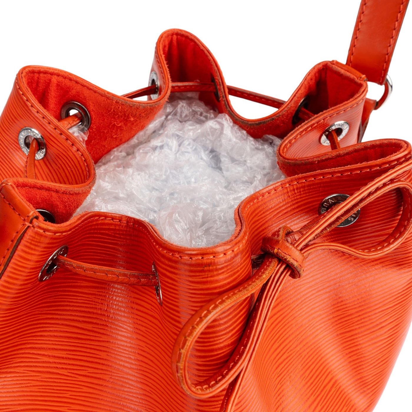 Louis Vuitton Orange Epi Leather NM Sac Noe Petit Shoulder Bag