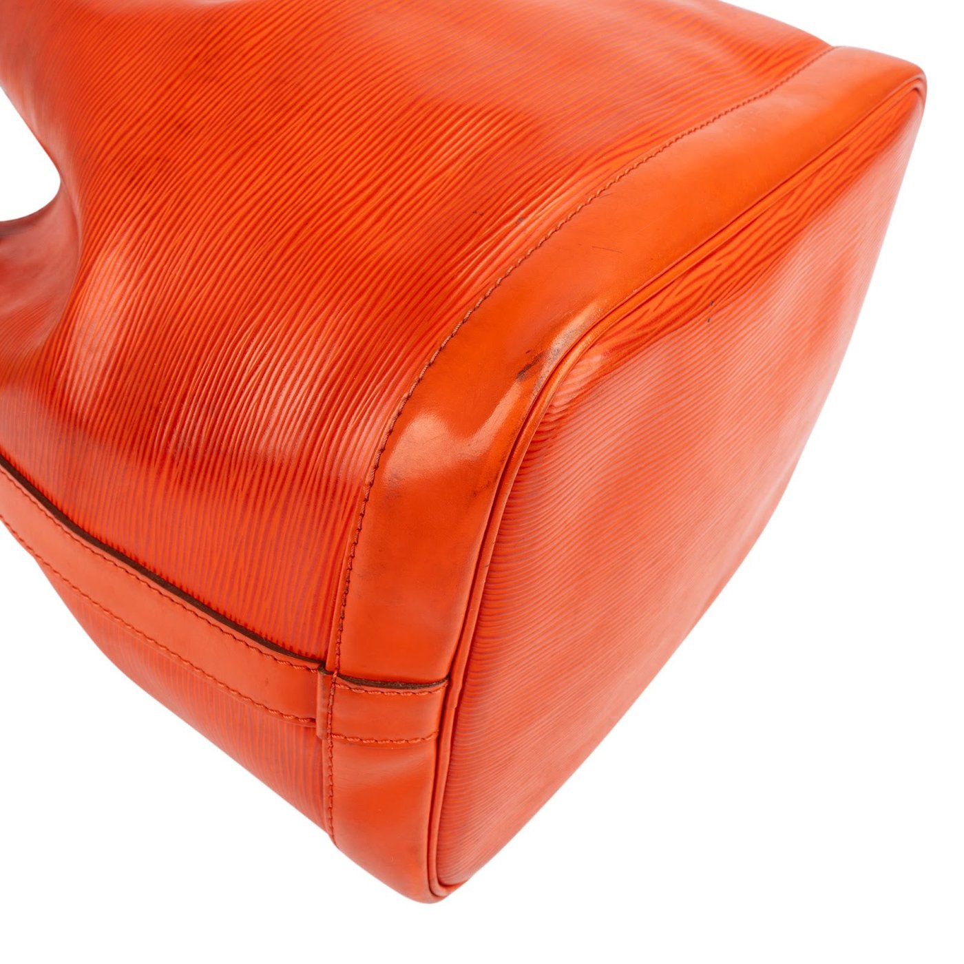 Louis Vuitton Orange Epi Leather NM Sac Noe Petit Shoulder Bag