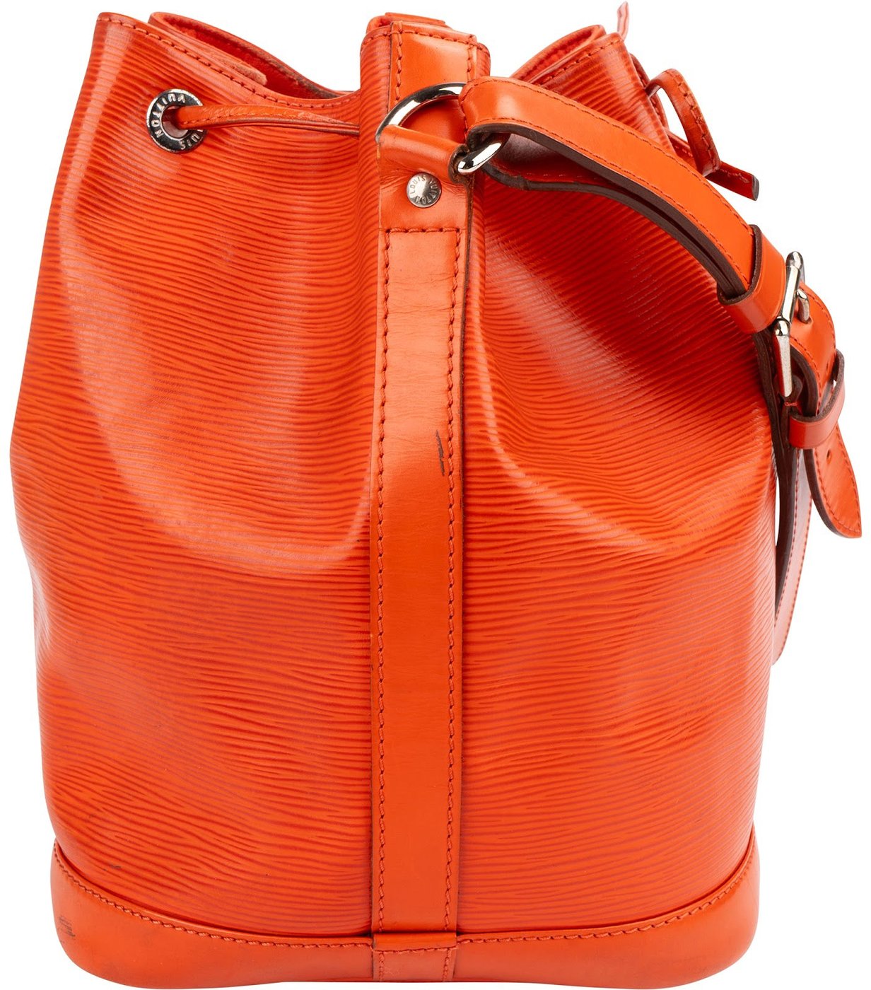 Louis Vuitton Orange Epi Leather NM Sac Noe Petit Shoulder Bag