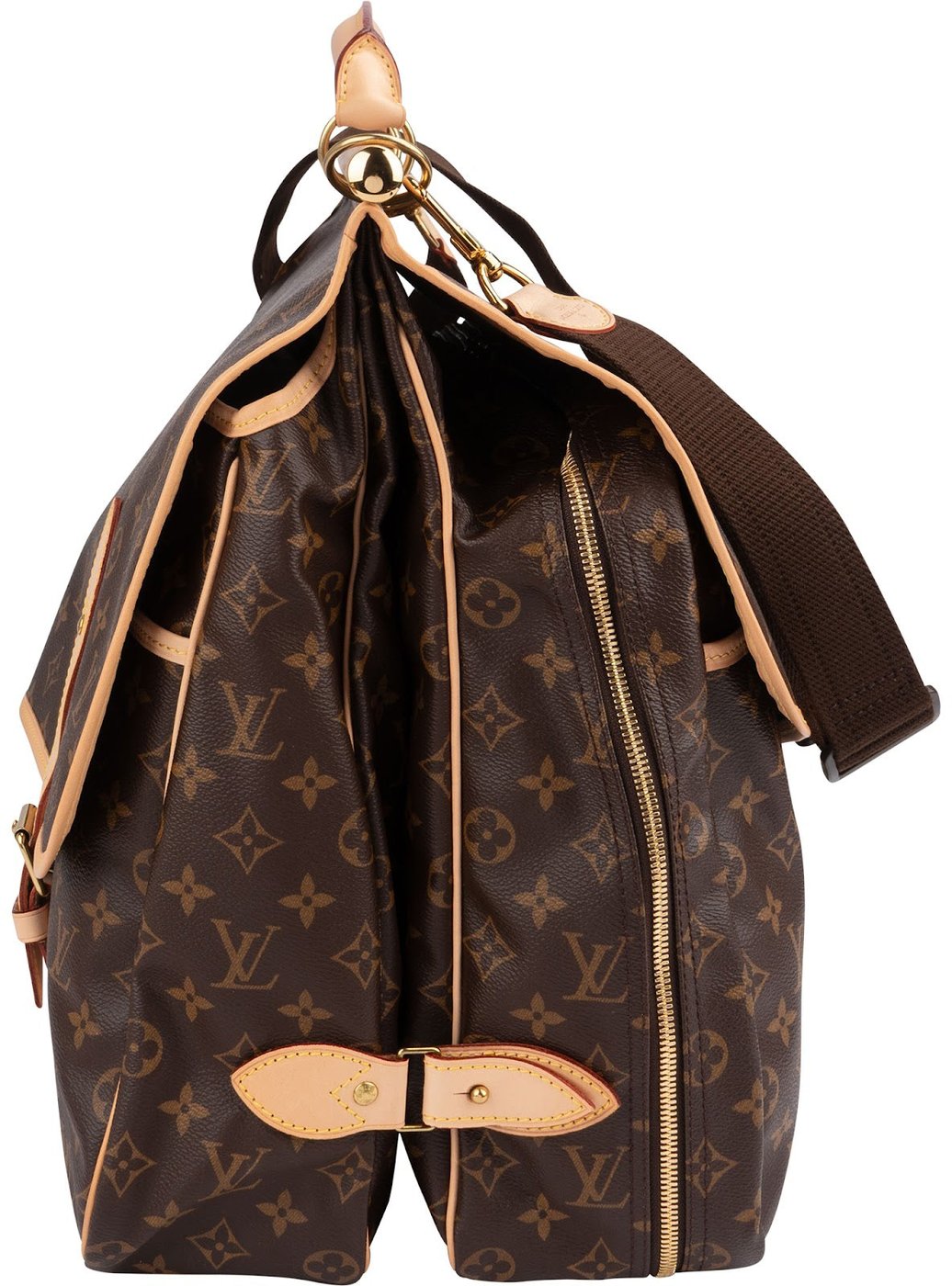 Louis Vuitton Monogram Canvas Sac Chasse Hunting Travel Handbag M41140
