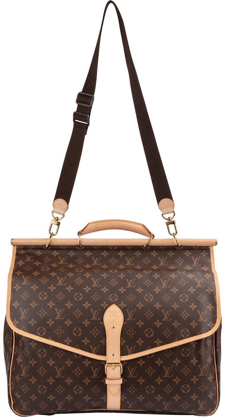 Louis Vuitton Monogram Canvas Sac Chasse Hunting Travel Handbag M41140