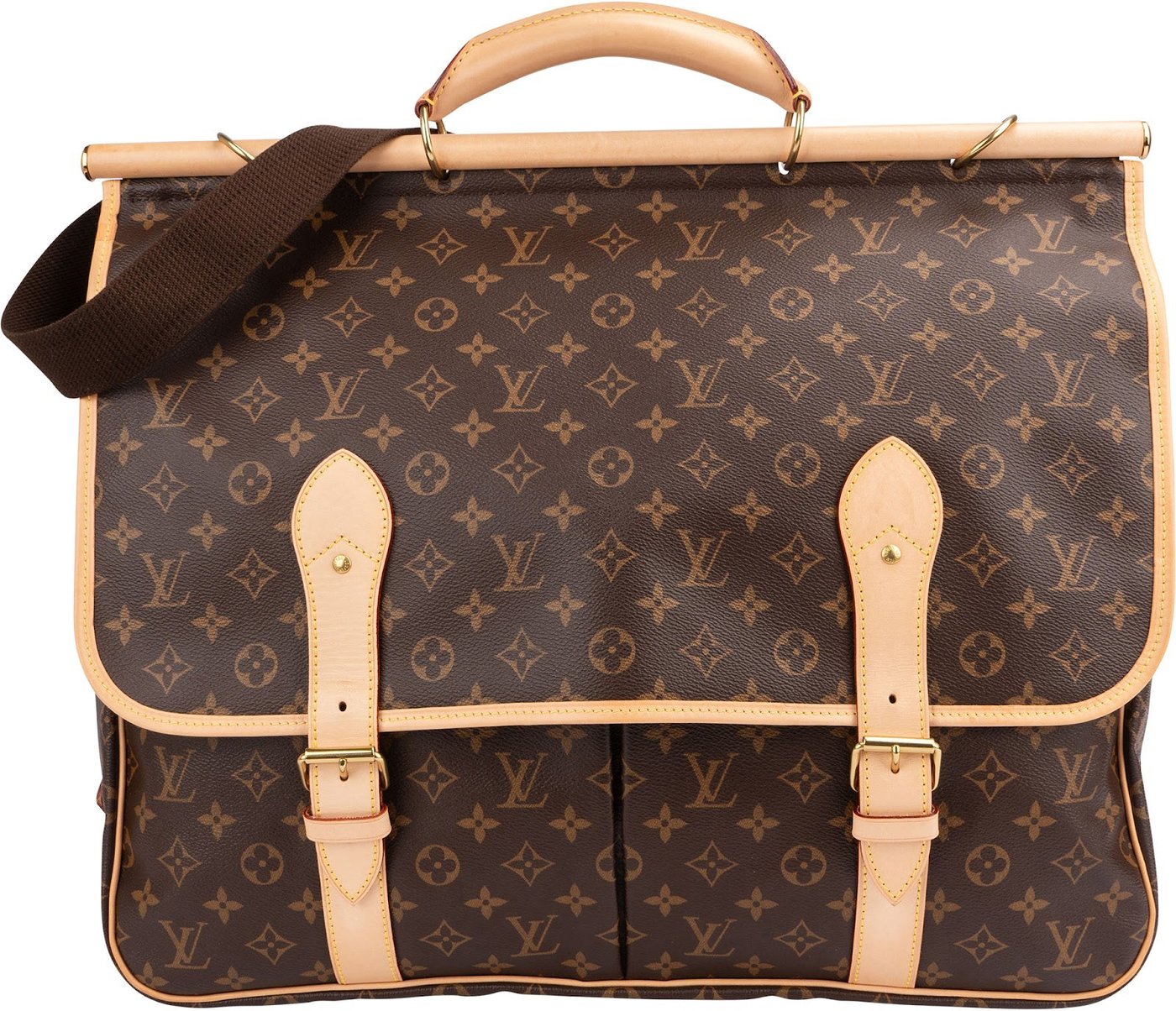 Louis Vuitton Monogram Canvas Sac Chasse Hunting Travel Handbag M41140