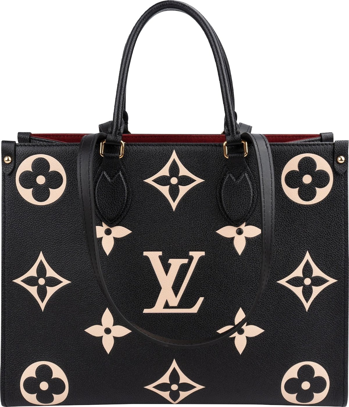 Louis Vuitton Bicolor Monogram Empreinte Calfskin OnTheGo MM Shoulder Bag