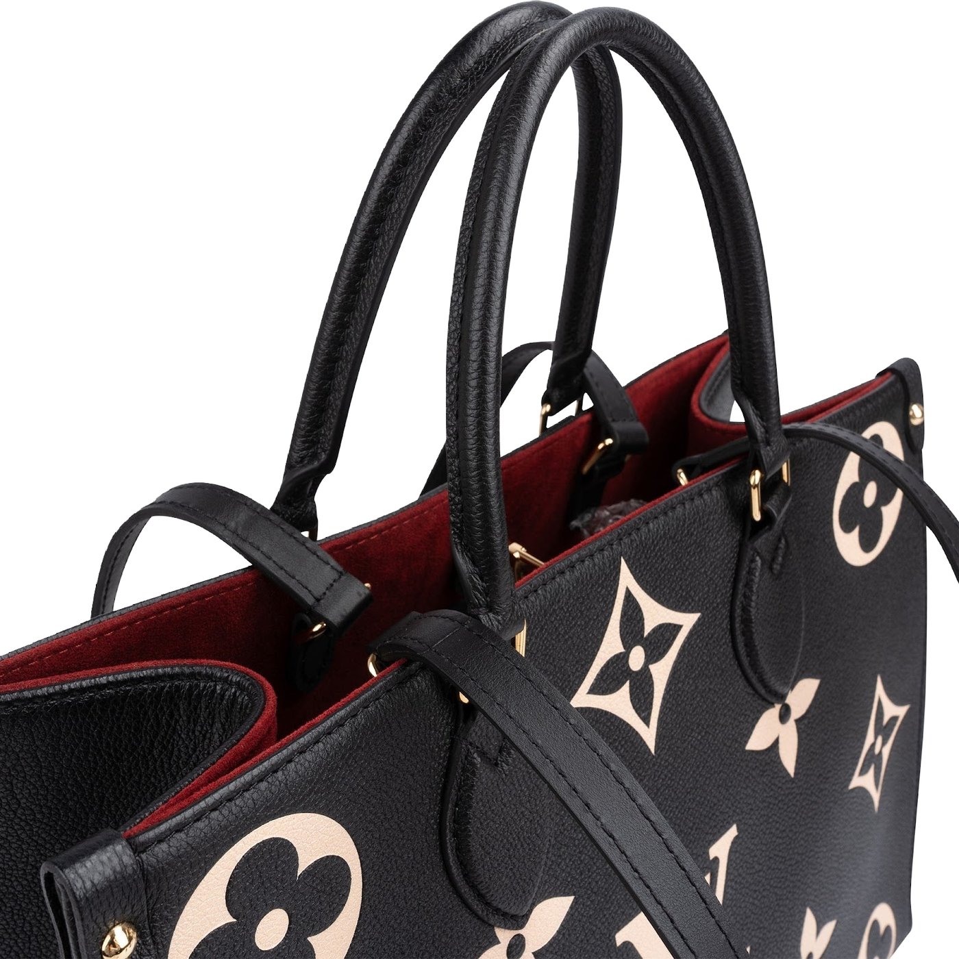 Louis Vuitton Bicolor Monogram Empreinte Calfskin OnTheGo MM Shoulder Bag