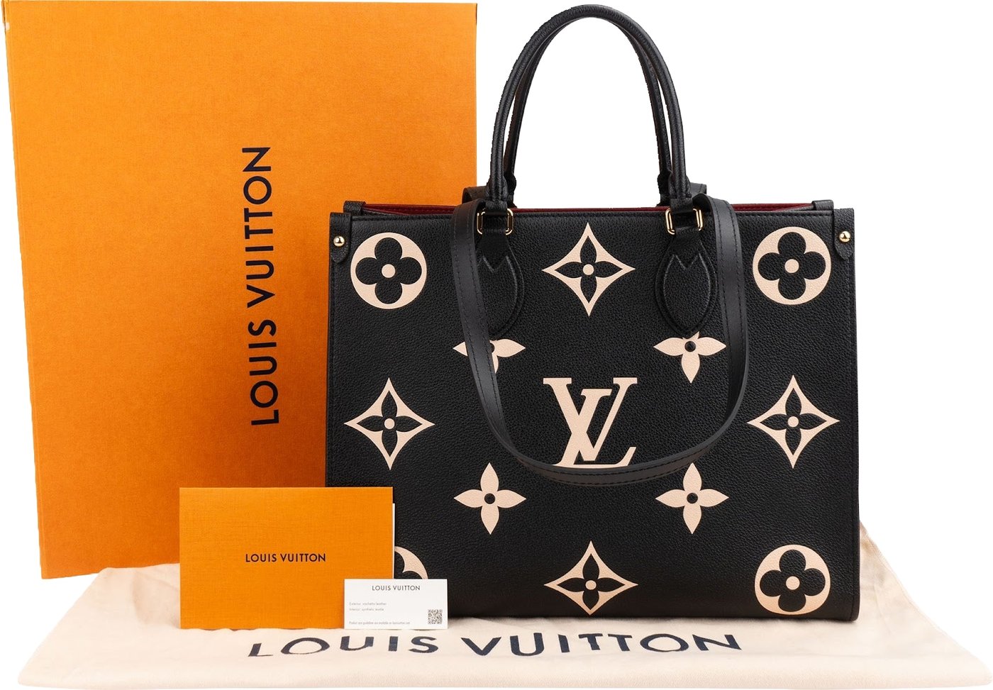 Louis Vuitton Bicolor Monogram Empreinte Calfskin OnTheGo MM Shoulder Bag