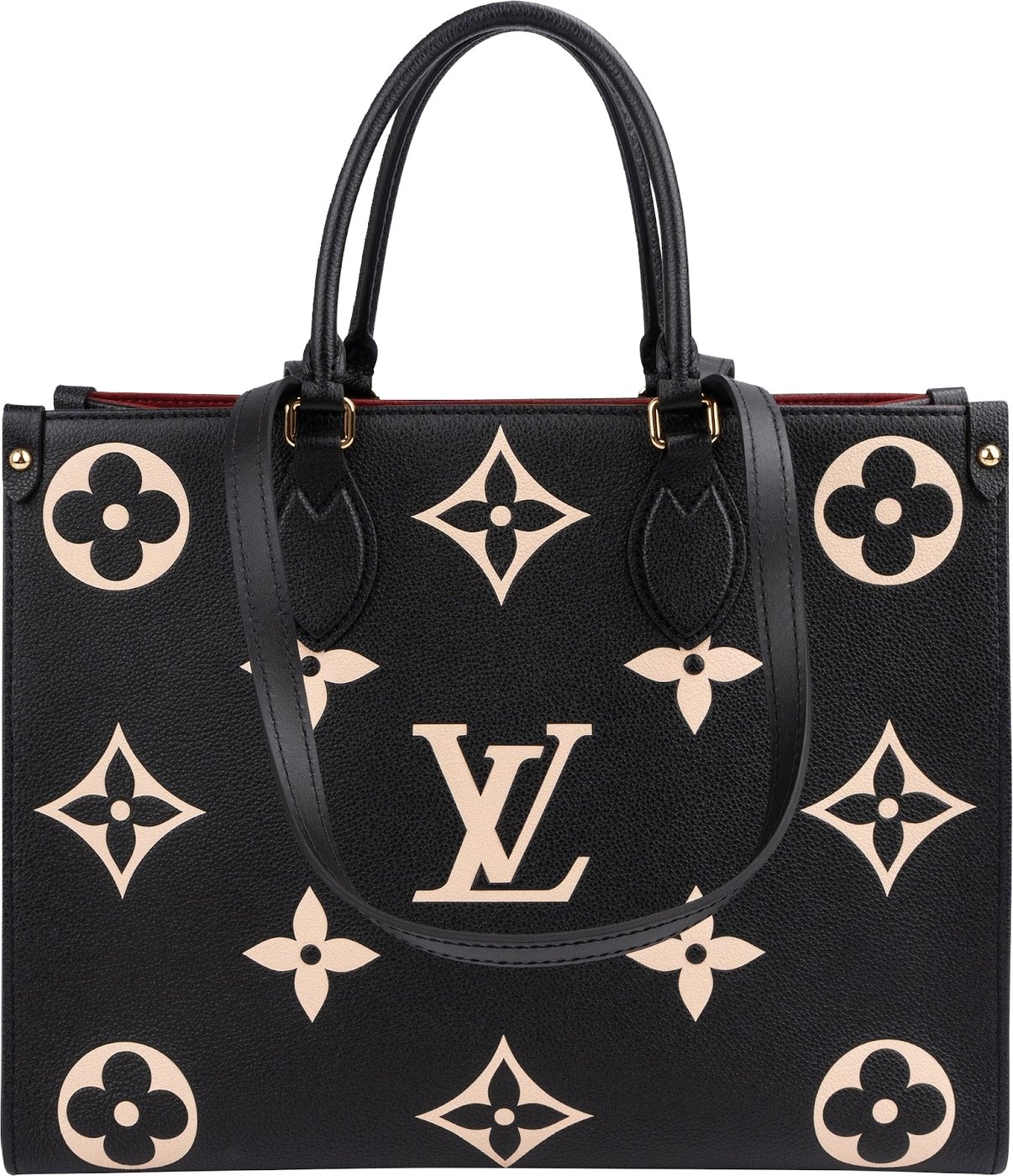 Louis Vuitton Bicolor Monogram Empreinte Calfskin OnTheGo MM Shoulder Bag