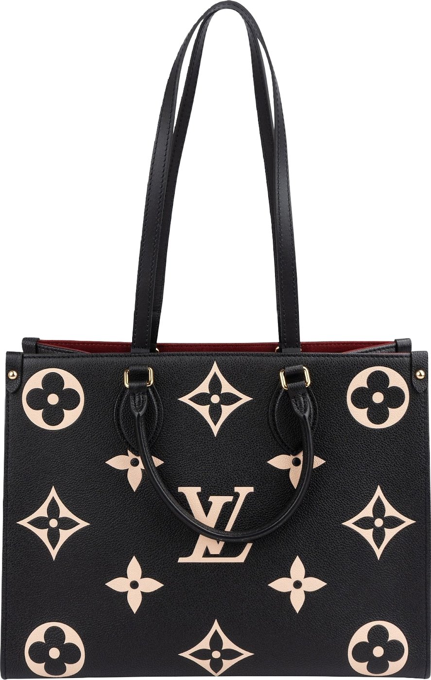 Louis Vuitton Bicolor Monogram Empreinte Calfskin OnTheGo MM Shoulder Bag