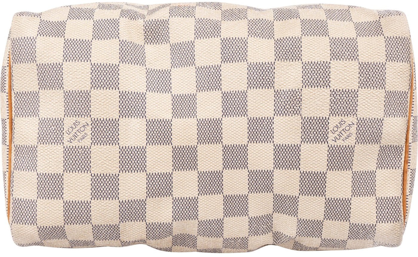 Louis Vuitton Monogram Damier Azur Speedy 25 Handbag