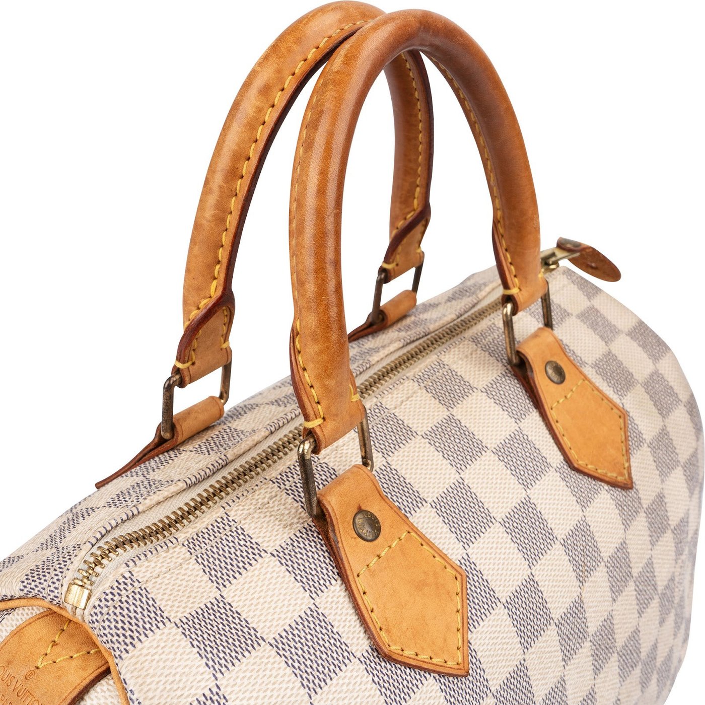 Louis Vuitton Monogram Damier Azur Speedy 25 Handbag