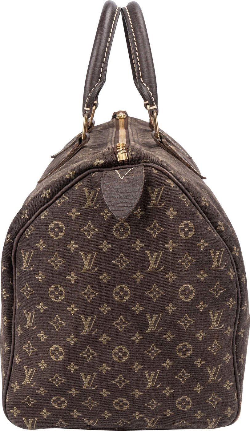 Louis Vuitton Monogram Mini Lin Speedy 30 Handbag