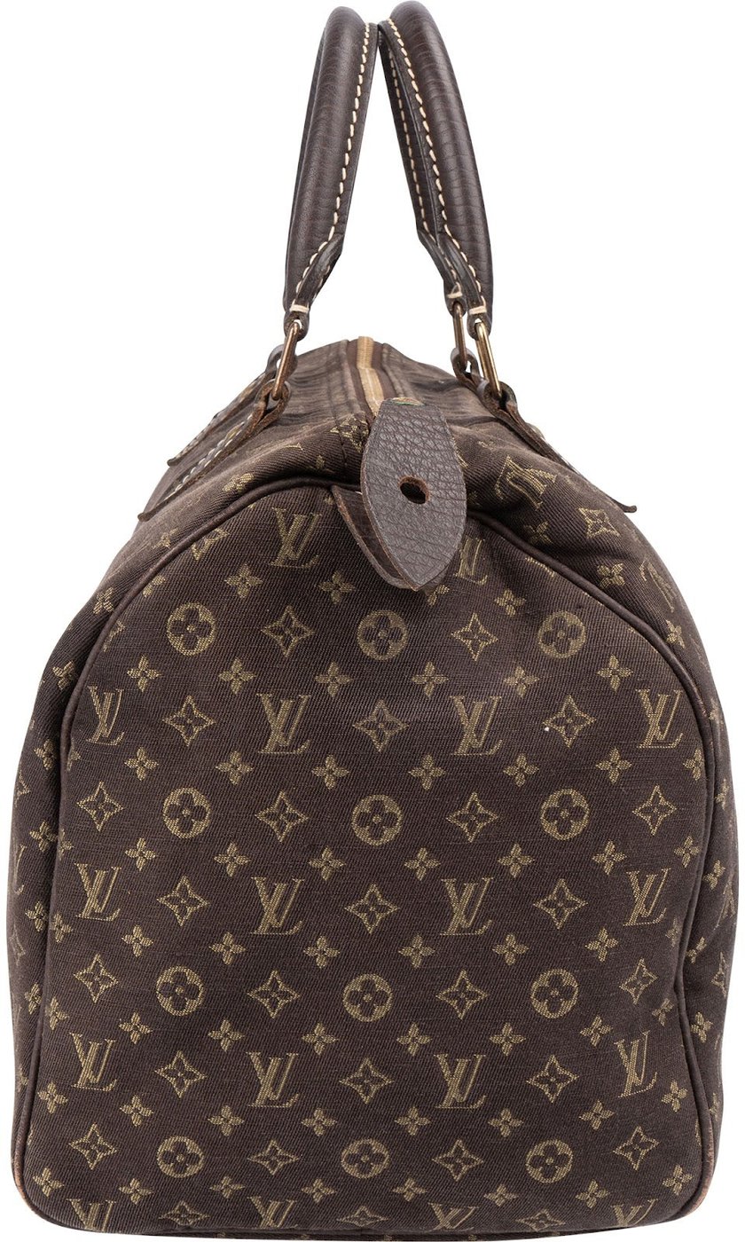 Louis Vuitton Monogram Mini Lin Speedy 30 Handbag