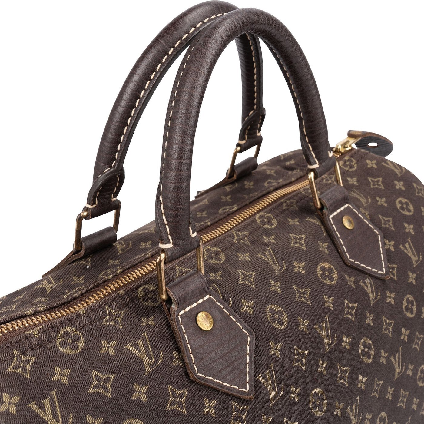 Louis Vuitton Monogram Mini Lin Speedy 30 Handbag