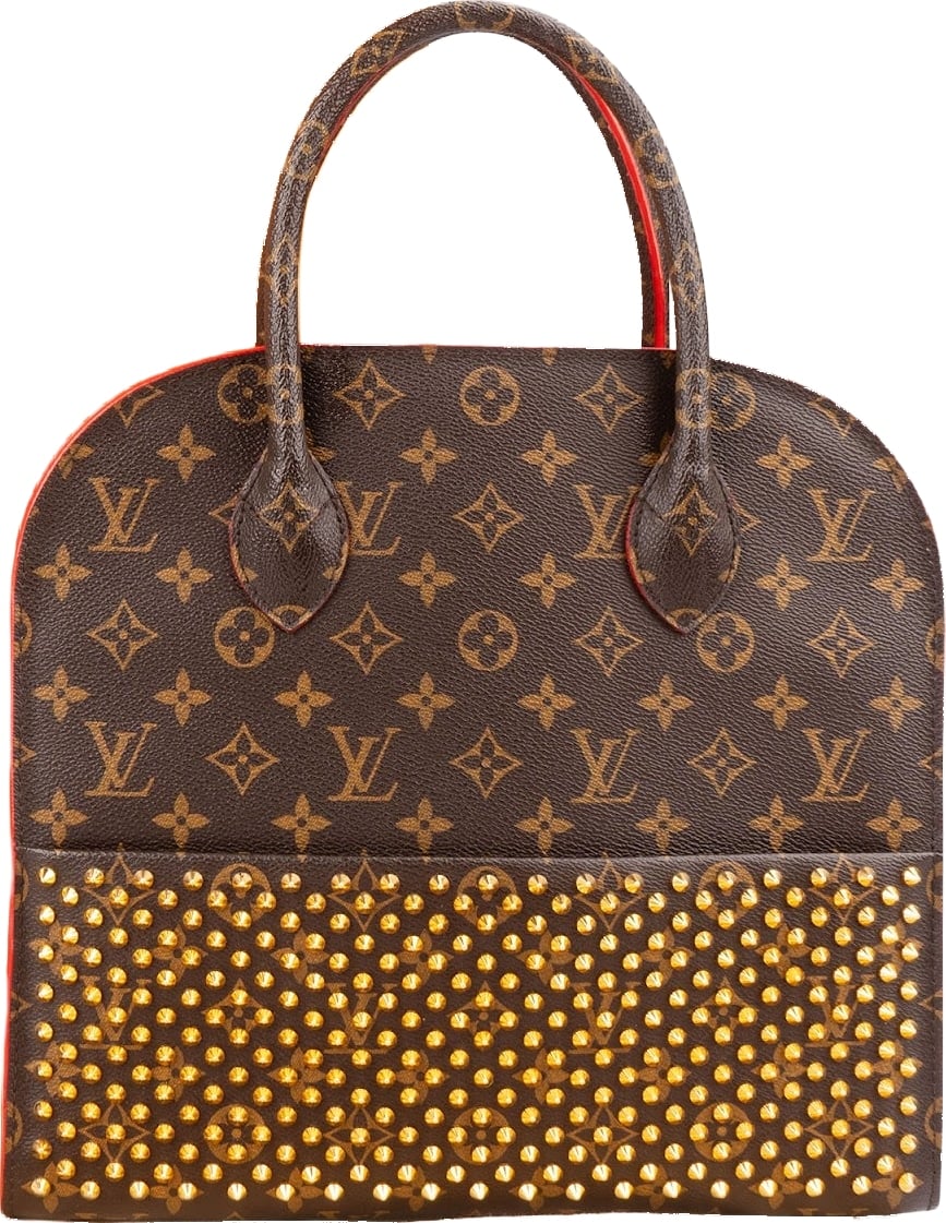 Louis Vuitton Monogram Canvas X Christian Louboutin Studded "Iconoclasts" Handbag