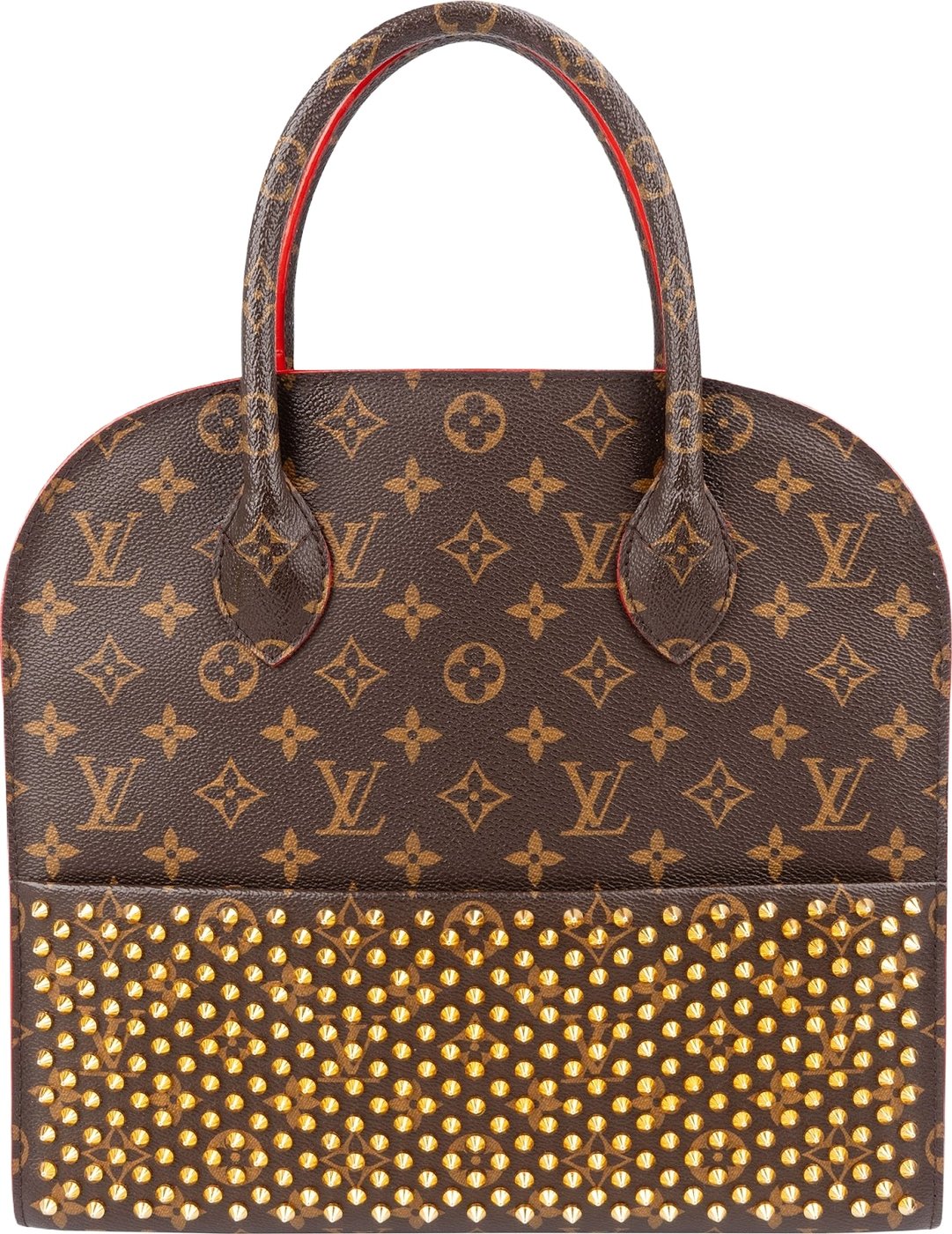 Louis Vuitton Monogram Canvas X Christian Louboutin Studded "Iconoclasts" Handbag