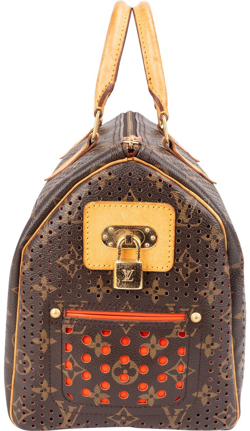 Louis Vuitton Limited Monogram Perforated Canvas Speedy 30 Handbag