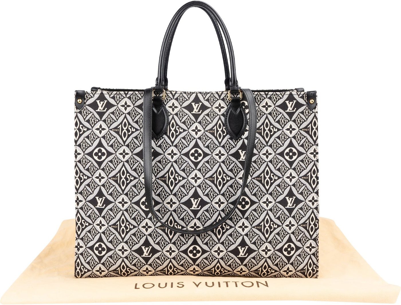 Louis Vuitton Canvas Monogram Since 1854 Jacquard OnTheGo GM Shoulder Bag