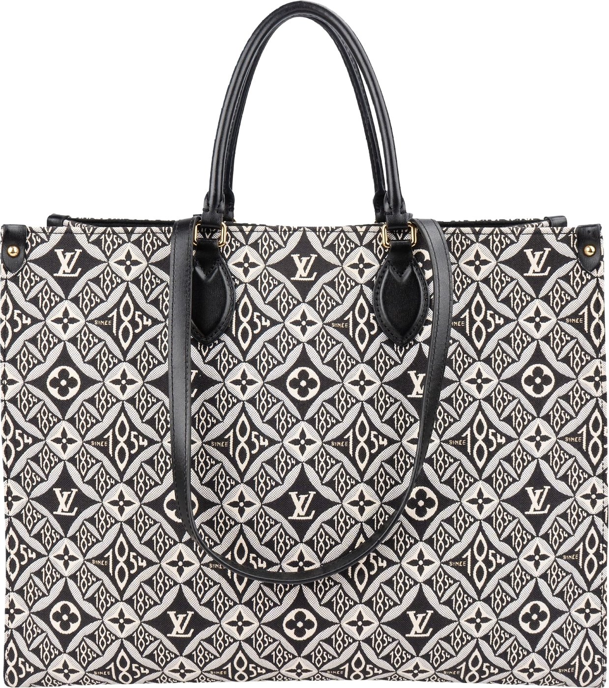 Louis Vuitton Canvas Monogram Since 1854 Jacquard OnTheGo GM Shoulder Bag