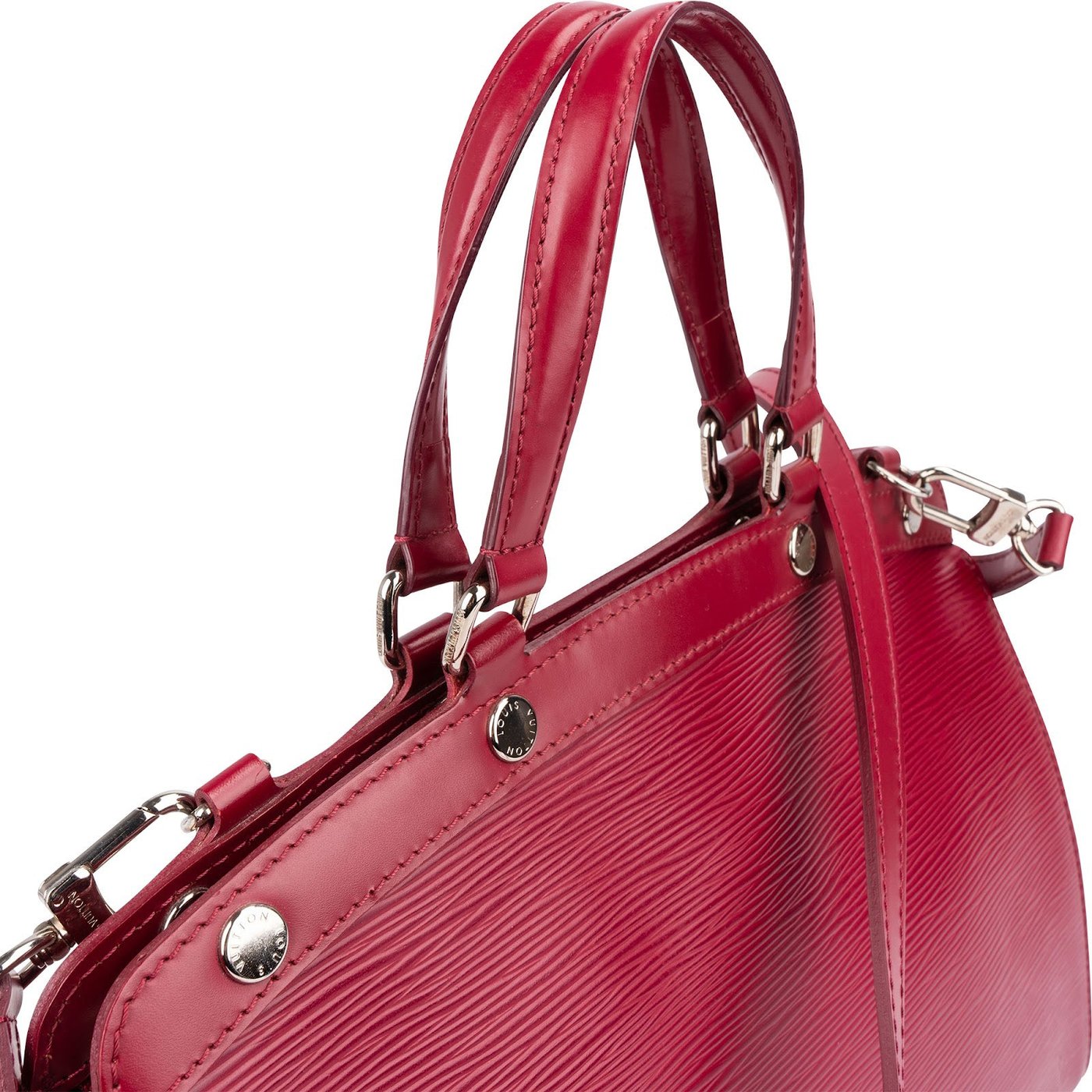 Louis Vuitton Red Epi Leather Brea MM Handbag