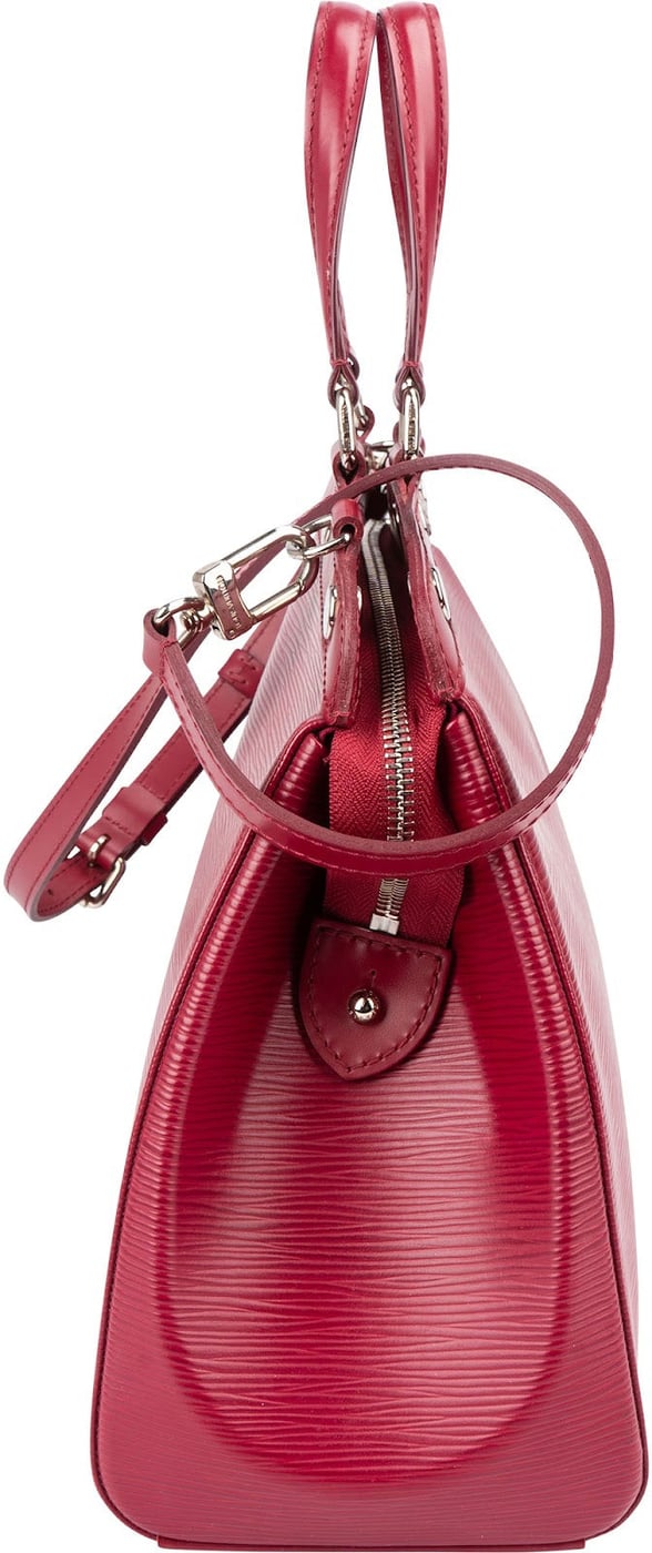 Louis Vuitton Red Epi Leather Brea MM Handbag