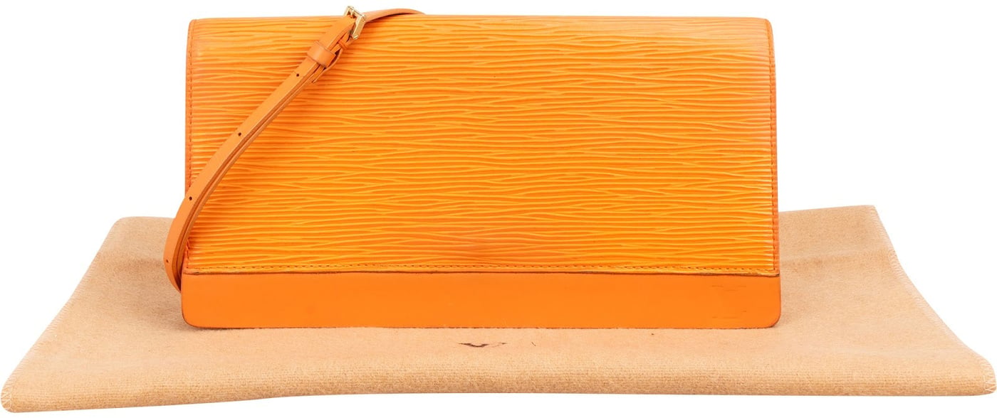 Louis Vuitton Orange Epi Leather Honfleur Pochette Shoulder Bag