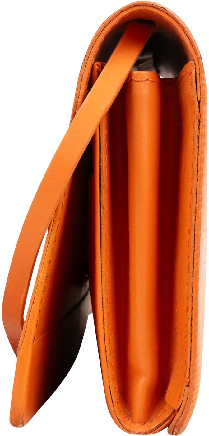 Louis Vuitton Orange Epi Leather Honfleur Pochette Shoulder Bag