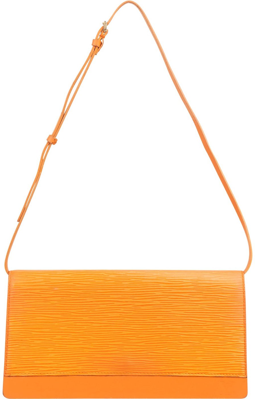 Louis Vuitton Orange Epi Leather Honfleur Pochette Shoulder Bag