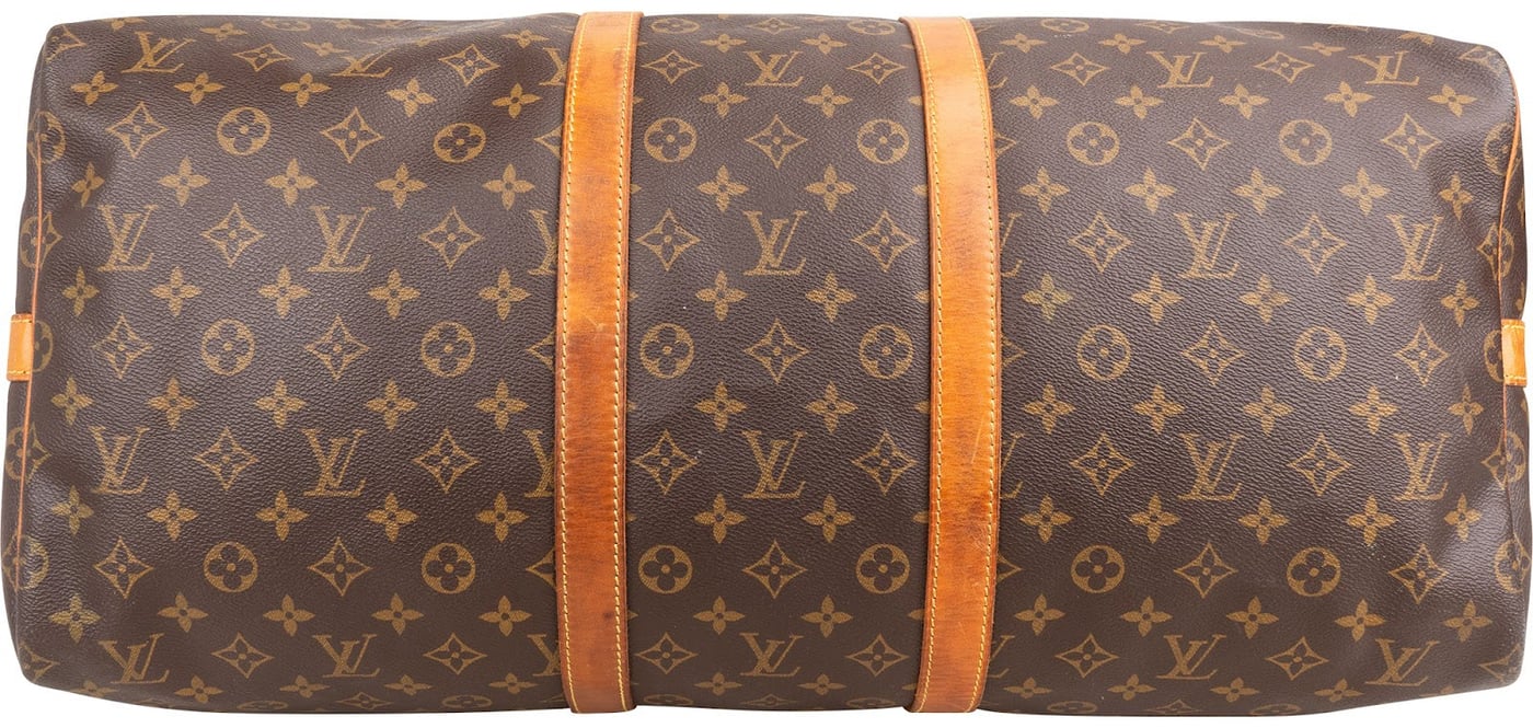 Louis Vuitton Monogram Canvas Keepall 55 Bandoulière Travel Bag