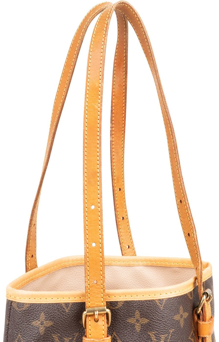 Louis Vuitton Monogram Canvas Bucket PM Shoulder Bag