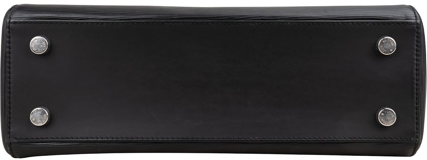 Louis Vuitton Noir Epi Leather Brea MM Handbag