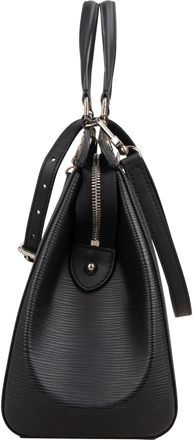 Louis Vuitton Noir Epi Leather Brea MM Handbag