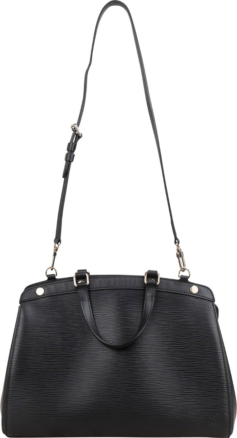 Louis Vuitton Noir Epi Leather Brea MM Handbag
