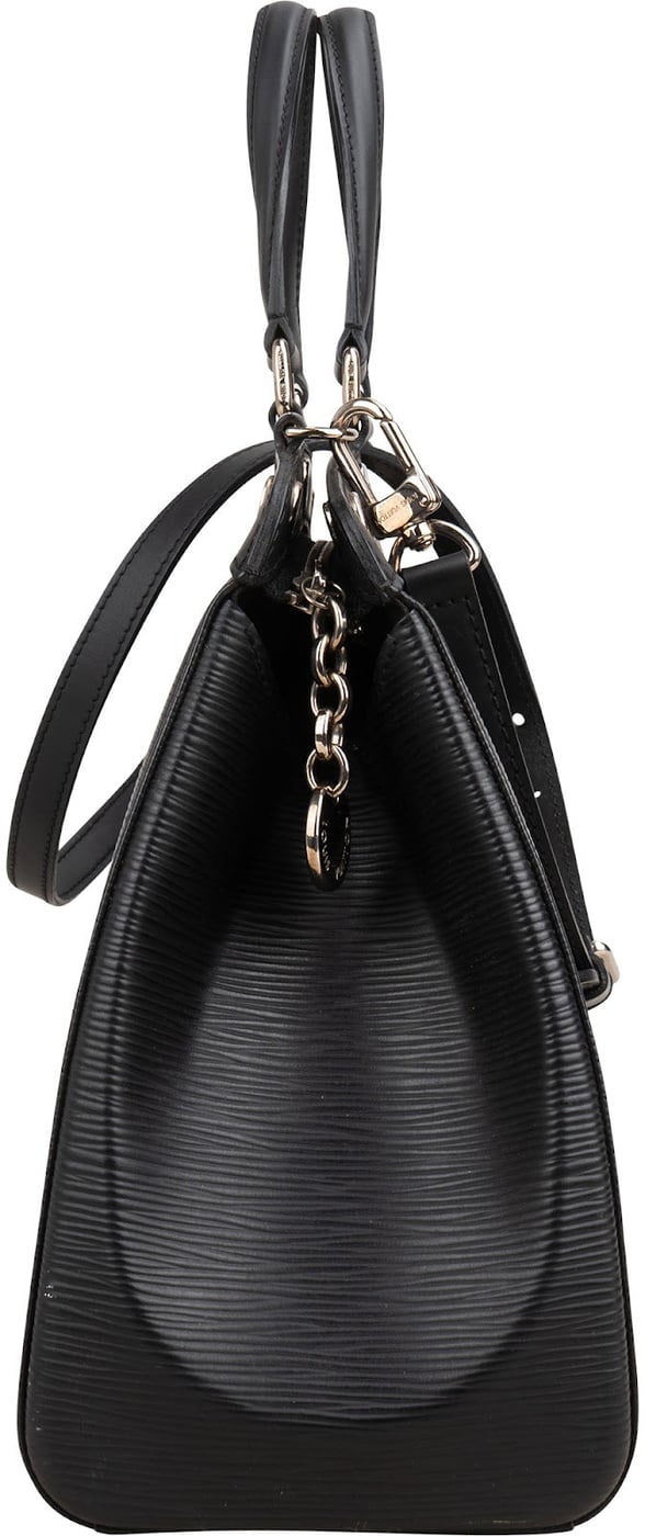 Louis Vuitton Noir Epi Leather Brea MM Handbag