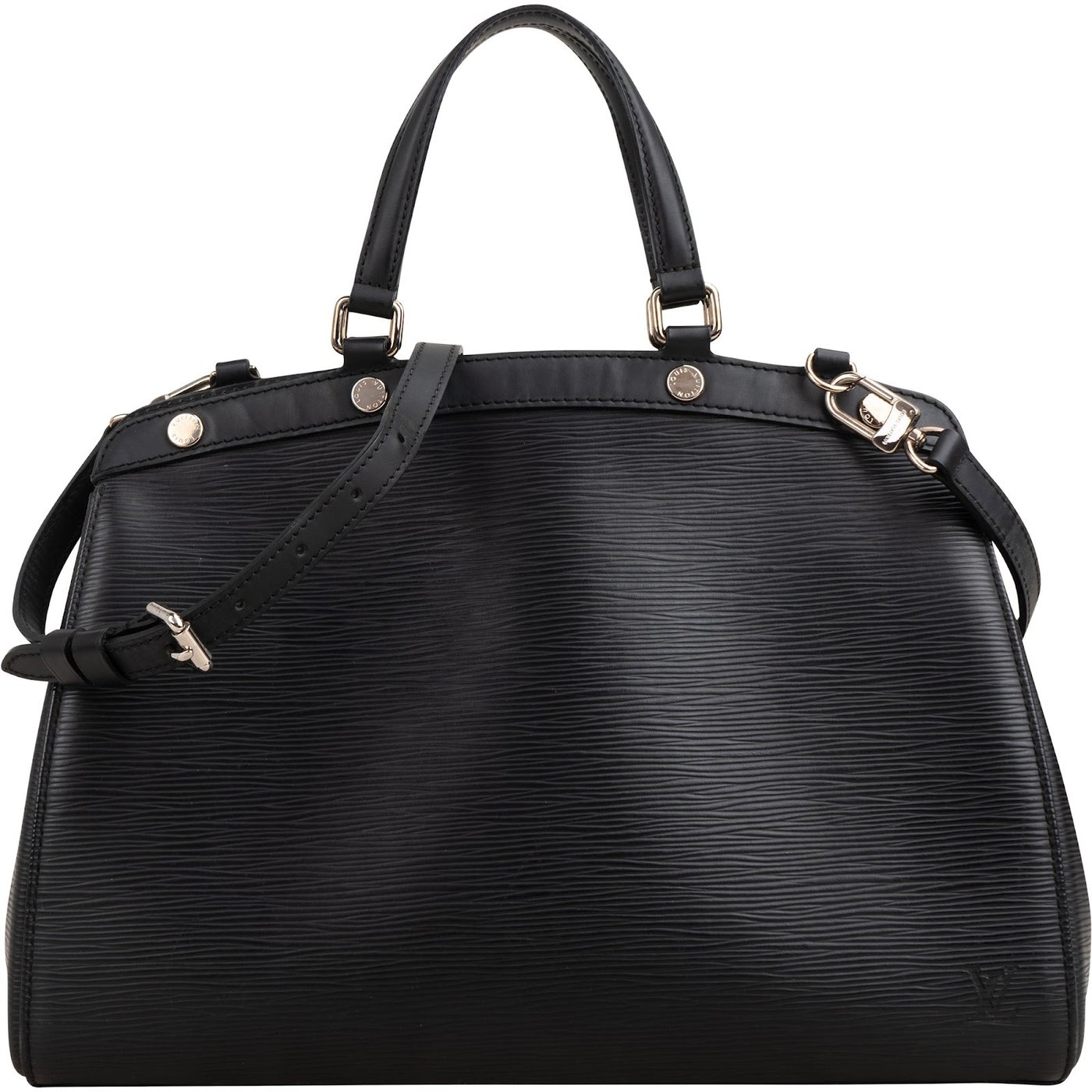 Louis Vuitton Noir Epi Leather Brea MM Handbag