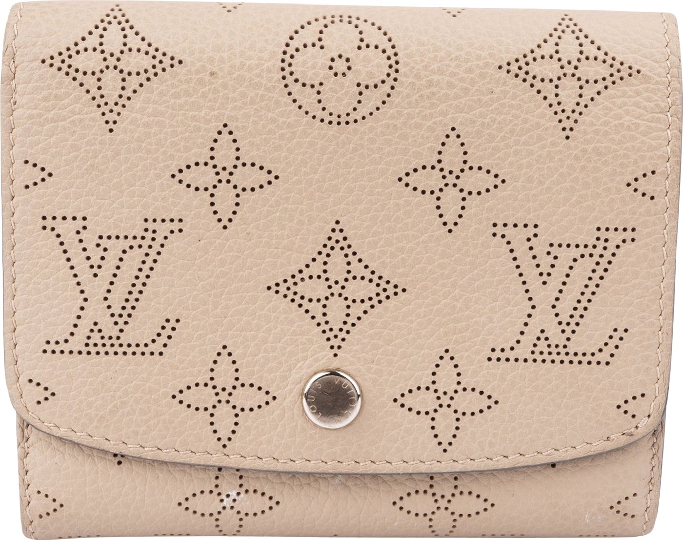 Louis Vuitton Canvas Monogram Mahina Leather Iris Compact Wallet